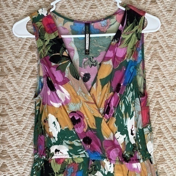 Plenty by Tracy Reese Anthropologie Daphne wrap floral ruffle dress small - Picture 4 of 10